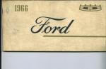 Owner's Manual, 1966 Ford