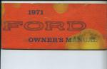 Owner's Manual, 1971 Ford