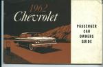 Owner's Manual, 1962 Chevrolet