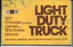 Owner's Manual, 1977 Chevrolet Truck (LD)