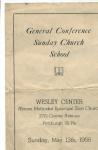 Sunday Church School, Wesley Ctr., PGH, 1956