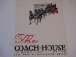 Coach House Restau. NYC Vintage Menu of 6/16/64