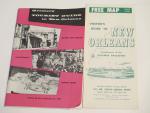 New Orleans Tourist Guide and Visitors Map 1960