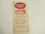 Continental Trailways Bus Schedule 6/21/1965 NYC