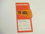 Allegheny Airlines Ticketing Envelope w/ five bag tags