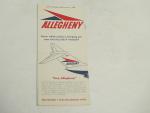 Allegheny Airlines System Timetable 6/1/1966