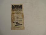 Pennsylvania Railroad Schedule-10/29/61 Washington