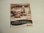 Chrysler Motors Reference Book 1972-Speed Control