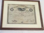 U.S. Inspectors Certificate Steam Vessels Water 10/1891