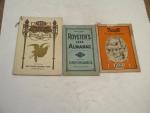 Family Almanacs and Home Helps- Lot of 3