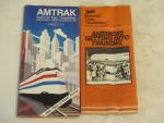 Amtrak National Train Timetables 1980&1986 Lot of 2
