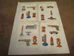 Candy Filled Toys for Children Catalog Sheets Lot of 4
