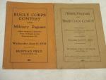Bugle Corps Contest-1932/1933- Lot of two items