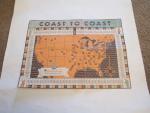 Columbia Broadcasting- Coast to Coast Stations 1950's