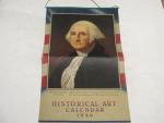 Historical Art Calendar 1946- George Washington Era