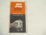 Seaboard Coast Line- Passenger Schedules 12/1968