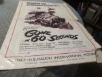 Gone in Sixty Seconds 1974 Movie Pressbook