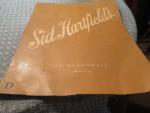 Sid Hartfield's !950's Dinner Menu- Atlantic City, NJ