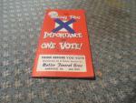 The Importance of One Vote 1968 Voters Guide