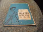 Maytag Wringer Washer 1950's Instruction Book
