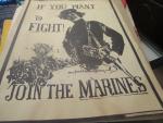 Join the Marines- Reproduction Poster Black/White