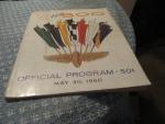 Indianapolis 500 Official Program 5/1960 44th Annual