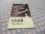 Haag Quality Washers Advertisement Pamphlet