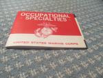 United States Marine Corps Occupation Specialties 1966