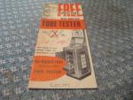 TV and Radio Tube Tester Booklet U-Test-M