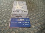 Brussels World's Fair 1958 Booklet- Sabena Airlines