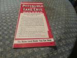 Pittsburgh and Lake Erie Railroad 7/1956 Schedule