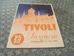 Tivoli Program- Lordag, Denmark 7/12/1952