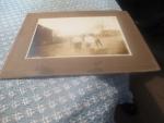 Vintage Photo of Two Children at a Farm 1900's