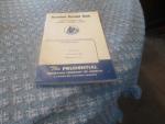 Prudential Insurance 1960- Premium Receipt Book